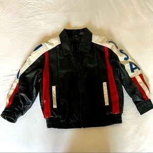 Kids motojacket, USA theme